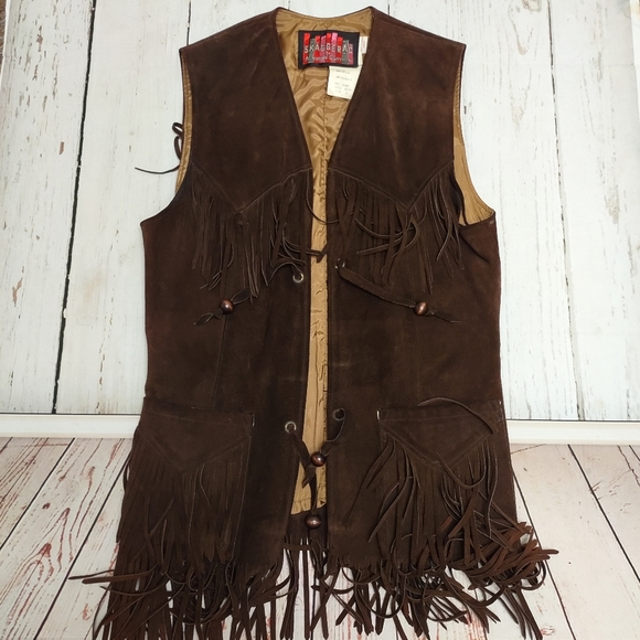 skaggerac Other - Skaggerac Retro Unisex Leather Fringe Vest